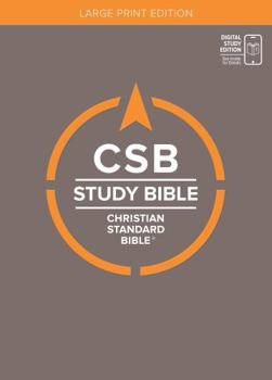 Hardcover CSB Study Bible, Large Print, Digital Study Edition, Hardcover, Red Letter, Study Notes, Articles, Word Studies, Illustrations, Outlines, Timelines, Easy-to-Read Bible Serif Type Book