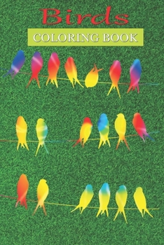 Birds Coloring Book: Birding Retro Tie Dye Bird Watcher A Bird Lovers Coloring Book with many Bird Designs