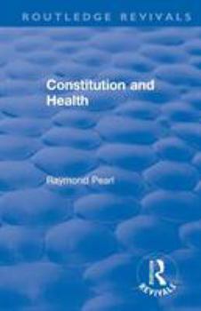 Paperback Revival: Constitution and Health (1933) Book