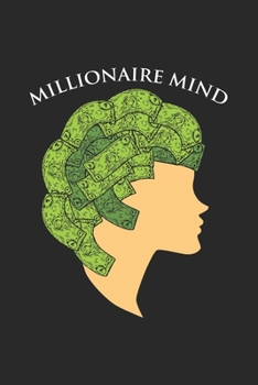 Paperback Millionaire Mind: Melanin Educated Queen Dot Grid Notebook 6x9 Inches - 120 dotted pages for notes, drawings, formulas - Organizer writi Book