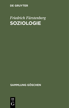 Hardcover Soziologie: Hauptfragen Und Grundbegriffe [German] Book