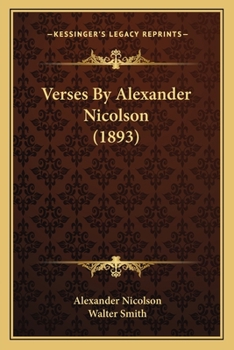 Paperback Verses By Alexander Nicolson (1893) Book