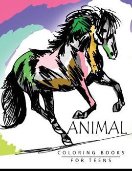 Paperback Animal Coloring Books for Teens Book