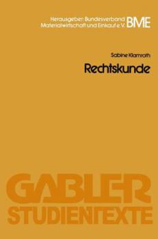Paperback Rechtskunde [German] Book