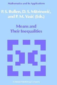 Hardcover Means and Their Inequalities Book