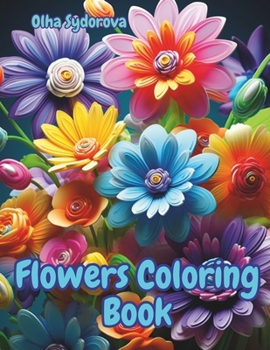 Paperback Flowers Coloring Book