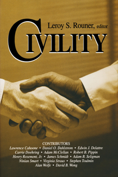 Civility (Boston University Studies in Philosophy and Religion, V. 20) - Book  of the Boston University Studies in Philosophy and Religion