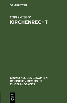 Hardcover Kirchenrecht [German] Book