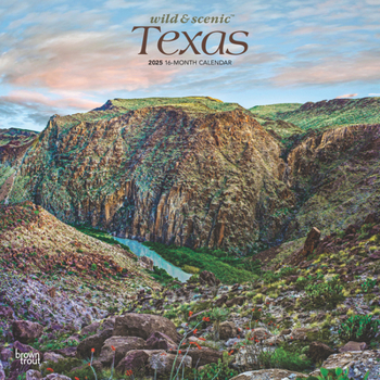 Calendar Texas Wild & Scenic 2025 12 X 24 Inch Monthly Square Wall Calendar Plastic-Free Book