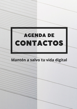 Paperback Agenda de contactos: Mantén a salvo tu vida digital [Spanish] Book