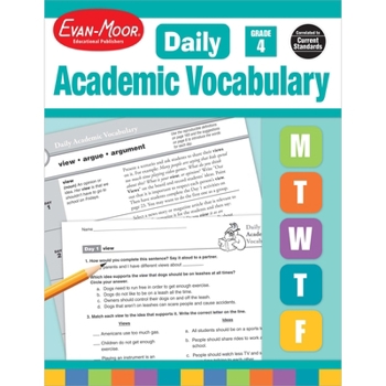 Paperback Daily Academic Vocabulary Gr 4 Te Book