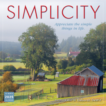Office Product 2025 Simplicity: Inspirations for a Simpler Life Wall Calendar Book