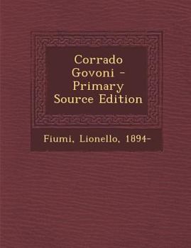 Paperback Corrado Govoni Book