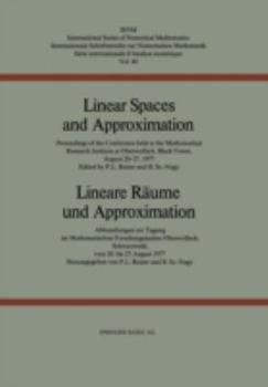 Paperback Linear Spaces and Approximation / Lineare Räume Und Approximation: Proceedings of the Conference Held at the Oberwolfach Mathematical Research Institu Book