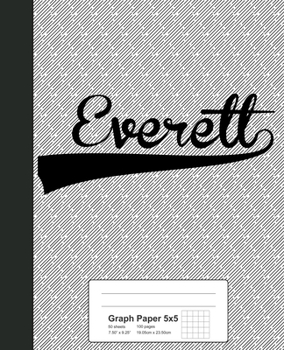 Paperback Graph Paper 5x5: EVERETT Notebook Book