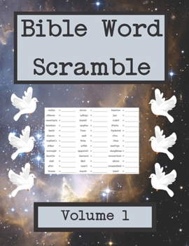 Paperback Bible Word Scramble: Over 1,650 Scrambled Bible Words [Large Print] Book