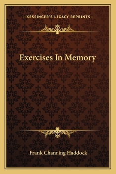 Paperback Exercises In Memory Book