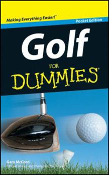 Paperback Golf for Dummies Pocket Edition By Gary Mccord 134 Pages Book