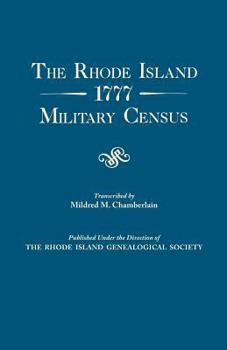 Paperback Rhode Island 1777 Military Census Book