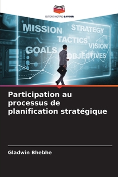 Paperback Participation au processus de planification stratégique [French] Book
