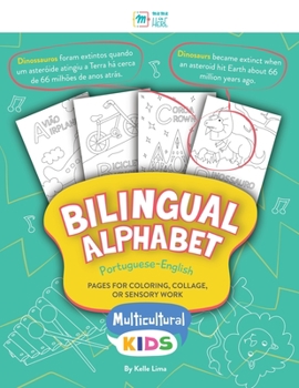 Paperback Bilingual Alphabet: Pages for Coloring, Collage, or Sensory Work Book