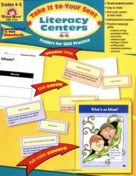 Paperback Literacy Centers Grades 4-5: EMC 2724 Book