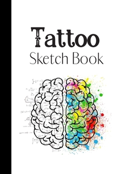Paperback Tattoo Sketch Book: Large Planning & Drawing Journal, Unique Great Gift Ideas, 100 pages Book