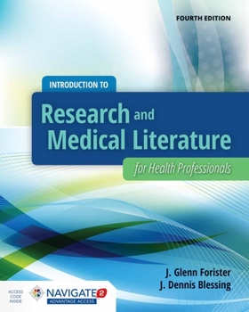 Paperback Introduction to Research and Medical Literature for Health Professionals Book