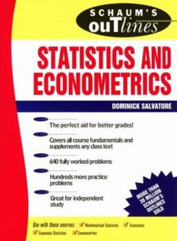 Paperback Schaum's Outline of Theory and Problems of Statistics and Econometrics Book