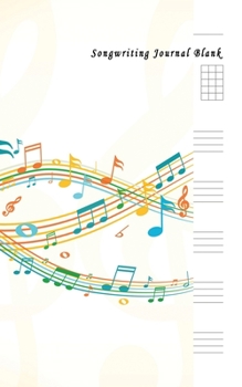 Songwriting Journal Blank: Composition and Songwriting Ukulele Music Song with Chord Boxes and Lyric Lines Tab Blank Notebook Manuscript Paper Journal ... or Musician with Grunge Music Sheet Theme