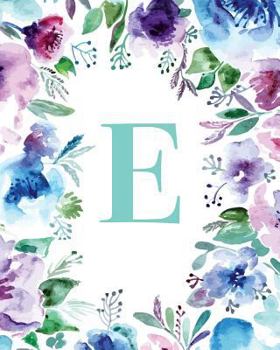 Paperback E: Watercolor Floral, 150 Pages, 8" x 10" Book