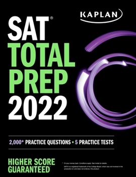 Paperback SAT Total Prep 2022: 2,000+ Practice Questions + 5 Practice Tests Book