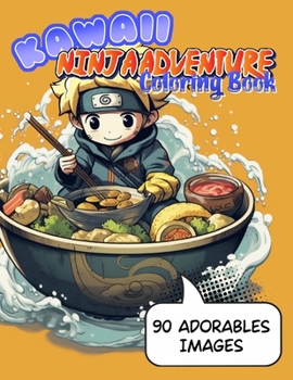 Paperback Kawaii Ninja Adventures Coloring Book