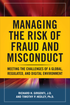 Paperback Managing the Risk of Fraud and Misconduct (Pb) Book