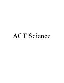 Paperback ACT Science Book