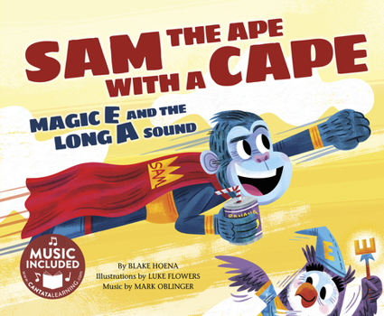 Library Binding Sam the Ape with a Cape: Magic E and the Long a Sound Book