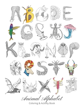 Paperback Animal Alphabet Coloring & Activity Book