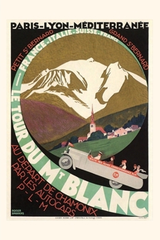 Paperback Vintage Journal Poster for Mont Blanc Tour Poster Book