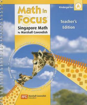 Spiral-bound Math in Focus: Singapore Math, Kindergaren A Book