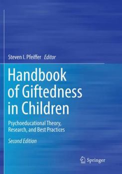Paperback Handbook of Giftedness in Children: Psychoeducational Theory, Research, and Best Practices Book