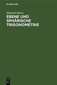 Hardcover Ebene Und Sphärische Trigonometrie [German] Book