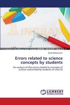 Paperback Errors related to science concepts by students Book