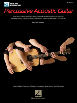 Paperback Percussive Acoustic Guitar [With DVD] Book