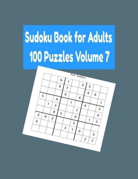 Paperback Sudoku Book for Adults 100 Puzzles Volume 7 Book