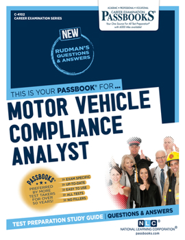 Paperback Motor Vehicle Compliance Analyst (C-4102): Passbooks Study Guide Volume 4102 Book