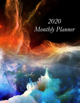 2020 Monthly Planner: Nebula Energy Cover – Includes Major U.S. Holidays and Sporting Events