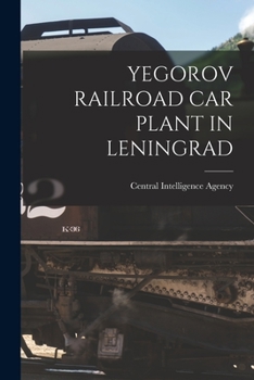 Paperback Yegorov Railroad Car Plant in Leningrad Book