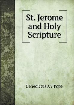 Paperback St. Jerome and Holy Scripture Book