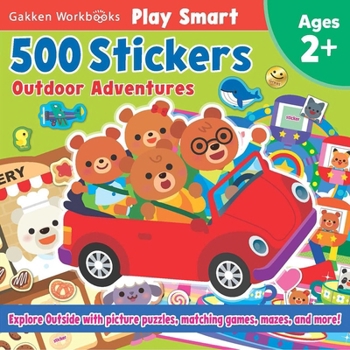 Paperback Play Smart 500 Stickers Outdoor Adventures Book