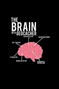 Paperback The brain of a geocacher: 6x9 Geocaching - grid - squared paper - notebook - notes Book